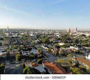 Aerial View Of Westwood, California, Looking South