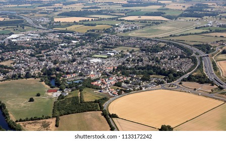 Aerial View Of Wetherby Town Centre, West Yorkshire