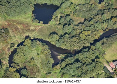 Aerial View Of Wetlands