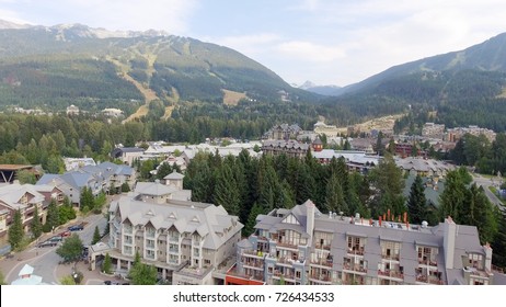 Aerial View Of Whistler Skyline, Canada.