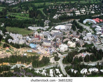 Aerial View Of Whistler Village, British Columbia, Canada