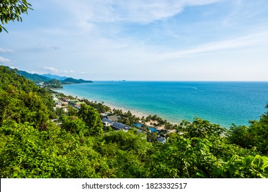 Aerial View At White Sand Beach View Point In Koh Chang, Thailand