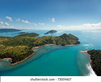 Aerial View Of The Whitsunday Islands