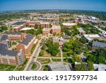 Aerial View of Wichita State University during Summer Break