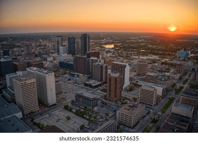 Aerial View of Winnipeg, Manitoba during Summer - Powered by Shutterstock