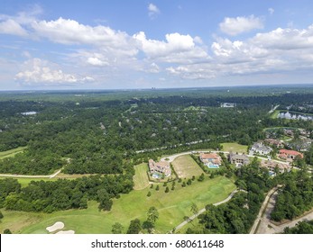 Aerial View From The Woodlands In Texas, USA