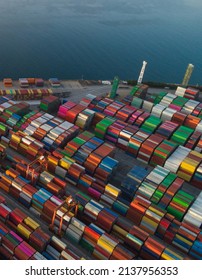 Aerial View Of Yantian Container Terminal In Shenzhen City, China