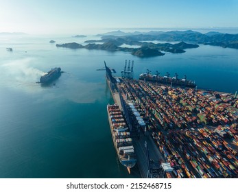 Aerial View Of Yantian Container Terminal,China