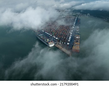 Aerial View Of Yantian Container Terminal,China