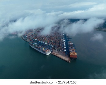 Aerial View Of Yantian Container Terminal,China