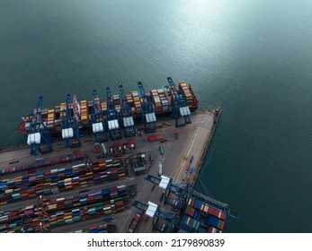 Aerial View Of Yantian Container Terminal,China