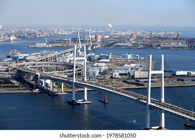 Aerial View of Yokohama Japan