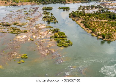 Aerial View Of The Zambezi River, Zimbabwe, Africa