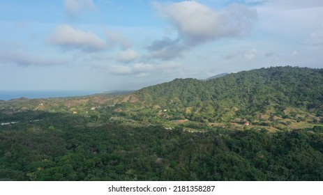 Aerial Views Of Dense Rainforest In Tayrona National Natural Park And Peaks Of The Sierra Nevada De Santa Marta