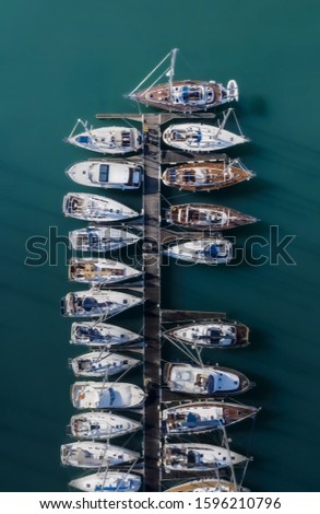 Similar – Aerial View Of Luxury Yachts And Boats In Port At The Black Sea