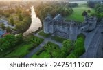 Aerial views of kilkenny Castle kilkenny Ireland 