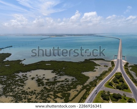 Aerial Views from over South Padre Island, Texas
