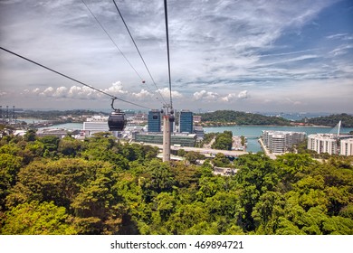 Aerial Views Of Sentosa Island, Singapore