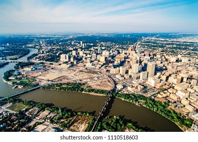 Aerial Of Winnipeg, Manitoba, Canada