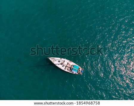 Similar – Image, Stock Photo Aerial Drone View Of Old Shipwreck Ghost Ship Vessel