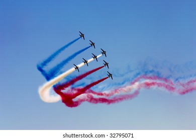 Aerobatic Team At Airshow