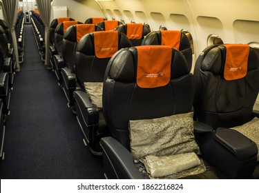 Aeroflot Airbus A319 Bussines Class Seats (March 2018, Vilnius Airport, Lithuania) 