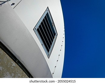 Aeronautical Radome On Top Of A Mountain