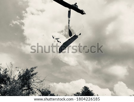 Similar – Image, Stock Photo Washing in the wind Sky