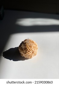 Aesthetic Beige Rose Ball In Floral Musk Scented