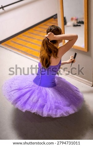 An aesthetic composition featuring glimpses of backstage preparations during a ballet performance.