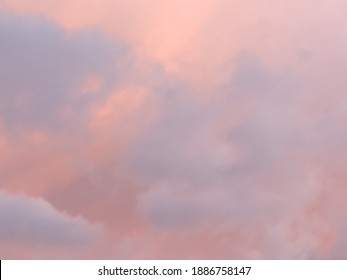 Aesthetic Cute Pink Clouds Background 