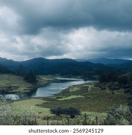 Paisaje estético un lago