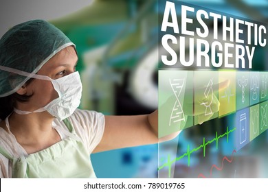 Aesthetic Surgery Concept Doctor Using Futuristic Stock Photo 789019765 ...