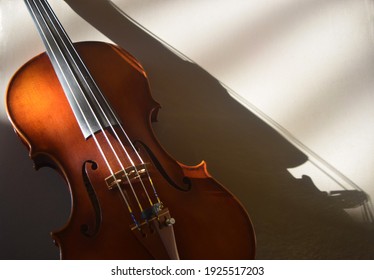 Aesthetic violin for background or wallpaper