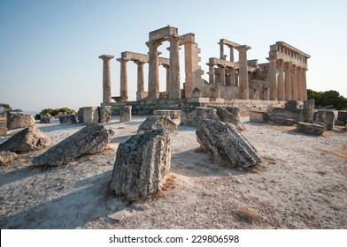 Afaia Temple, Aegina, Saronic Gulf, Greece