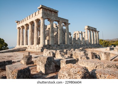 Afaia Temple, Aegina, Saronic Gulf, Greece