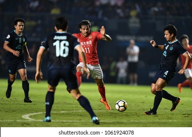 AFC Champions League 2018 : Buriram United - Guangzhou Evergrande FC, 3 April 2018, Chang Arena, Buriram, Thailand.