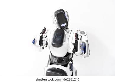 Affable robot making thumb up - Powered by Shutterstock