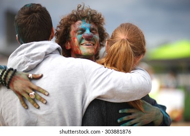 Affectionate Hug Of The Clown