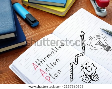 Affirmative Action Plan AAP is shown on a photo using the text