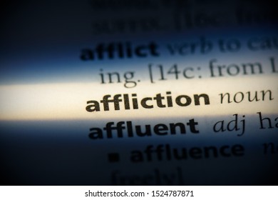 affliction word in a dictionary. affliction concept, definition. - Shutterstock ID 1524787871