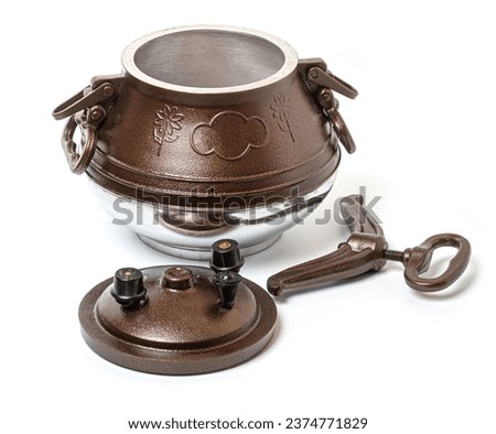 Afghan cauldron (kazan) traditional pressure cooker from Afghanistan and Central Asia