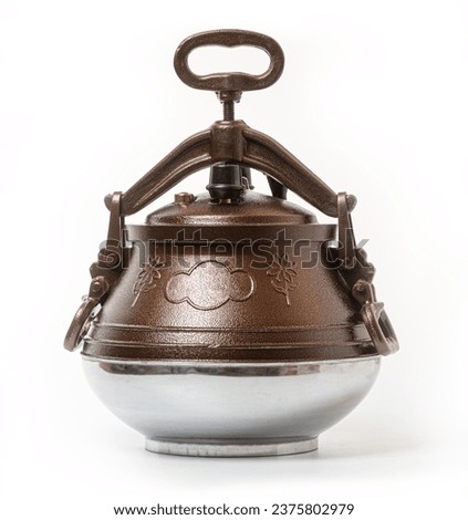 Afghan cauldron (kazan) traditional pressure cooker from Afghanistan and Central Asia