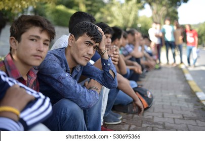 Afghan And Pakistani Refugees Waiting For Daily Work In Istanbul, Turkey, 12 July 2016