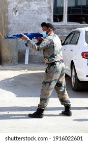 Afghan Police Officers During Training With Covid 19 In 2021