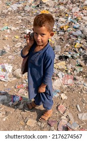 Afghan Refugee Kid Working As Garbage Collector - Karachi, Pakistan