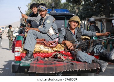 Afghan Soldiers On Pickup