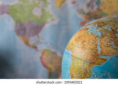 Africa Middle East Map On Globe Stock Photo 1093403321 | Shutterstock