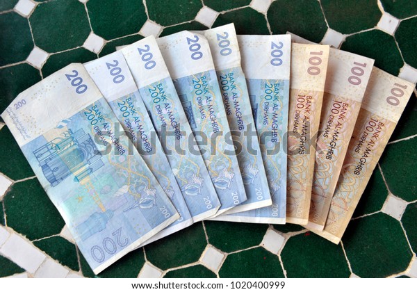 Africa Morocco Money Dirhams 100 200 Stock Photo Edit Now 1020400999