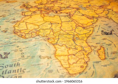 Africa on map of the world - Shutterstock ID 1966065316